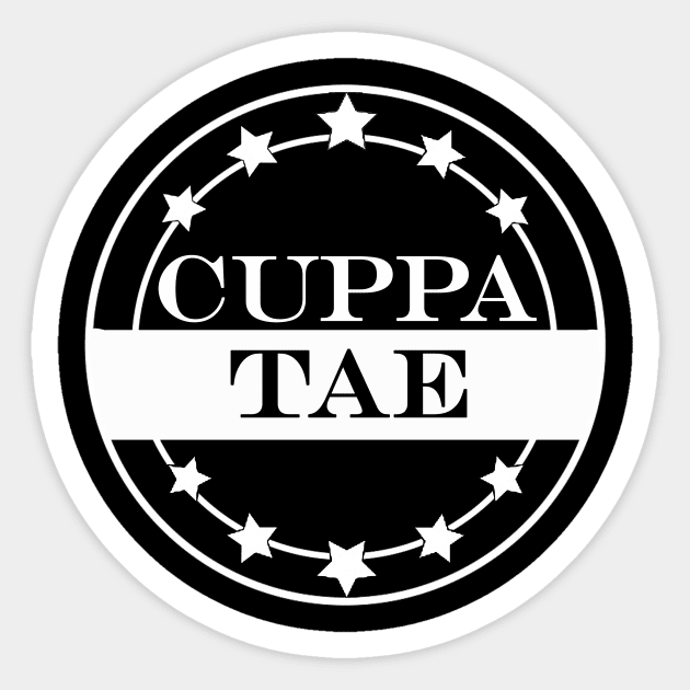 cuppa tae irish cup of tea Sticker by NotComplainingJustAsking